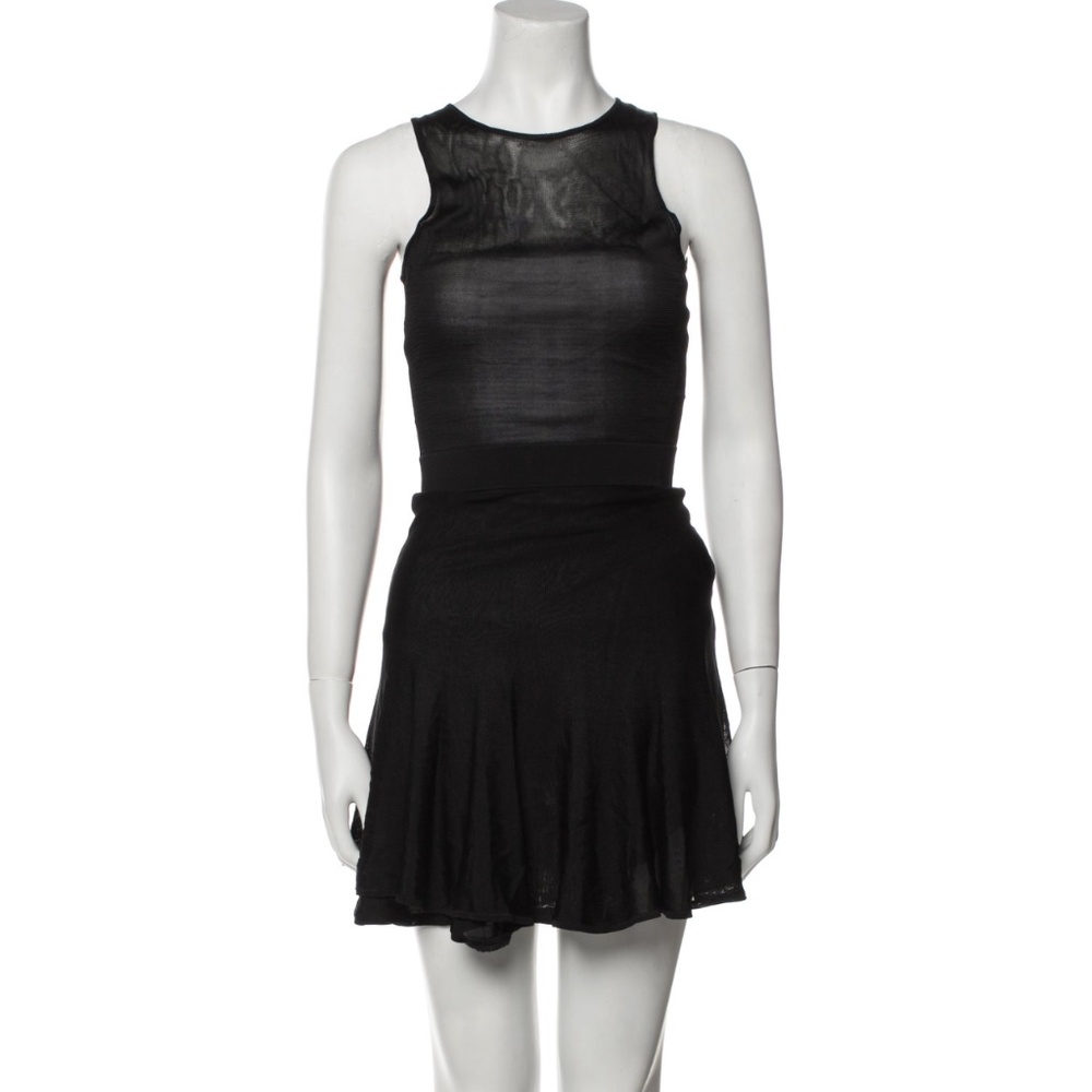 RARE ALC Lena Dress Black Mesh Knit